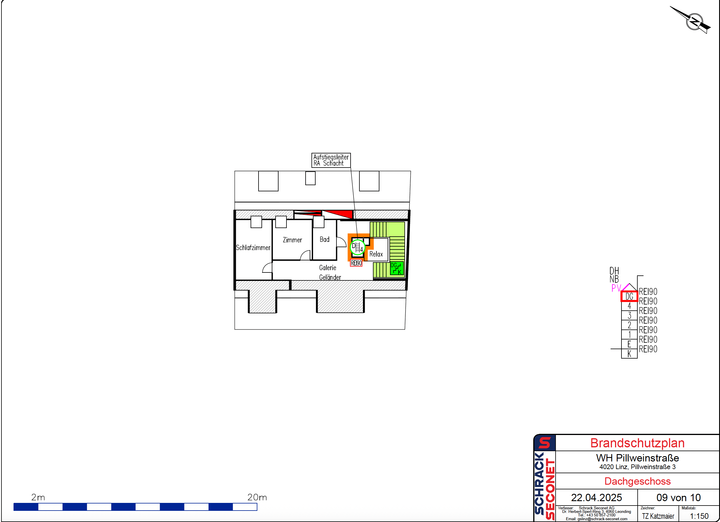 Brandschutzplan Erdgeschoss